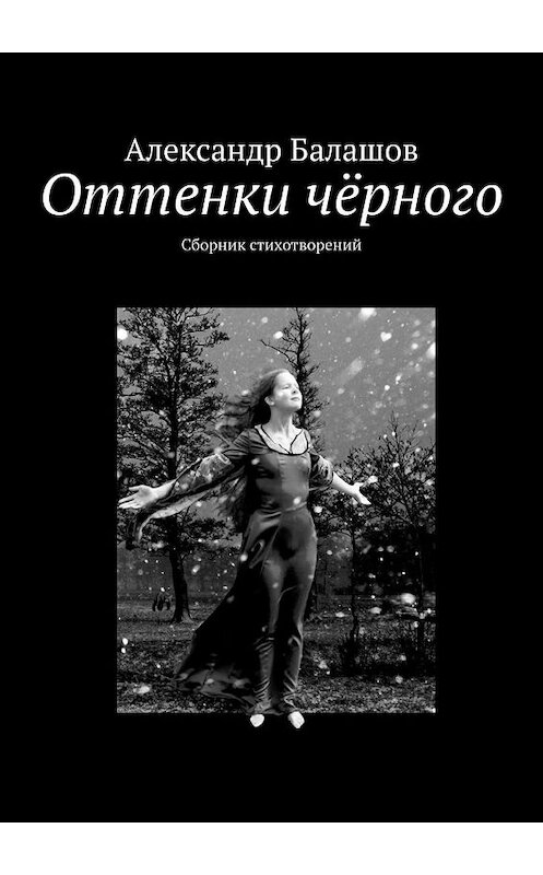 Обложка книги «Оттенки чёрного. Сборник стихотворений» автора Александра Балашова. ISBN 9785447476137.