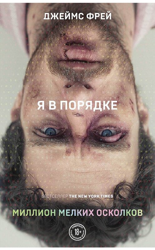 Обложка книги «Миллион мелких осколков» автора Джеймса Фрея издание 2019 года. ISBN 9785041047306.