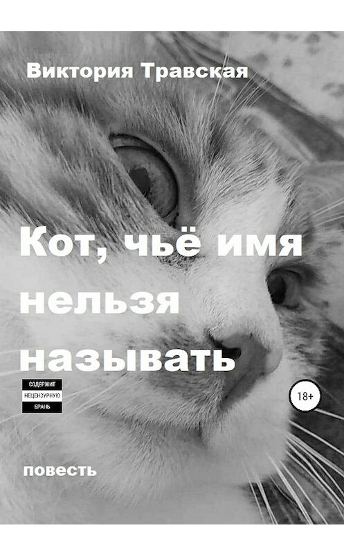 Обложка книги «Кот, чьё имя нельзя называть» автора Виктории Травская издание 2020 года.