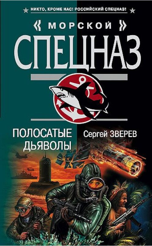 Обложка книги «Полосатые дьяволы» автора Сергея Зверева издание 2008 года. ISBN 9785699263455.