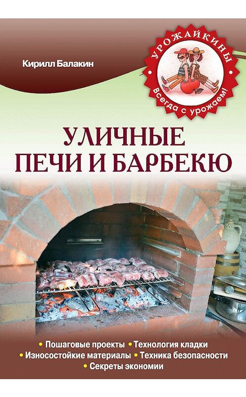 Обложка книги «Уличные печи и барбекю» автора Кирилла Балакина издание 2014 года. ISBN 9785699684342.