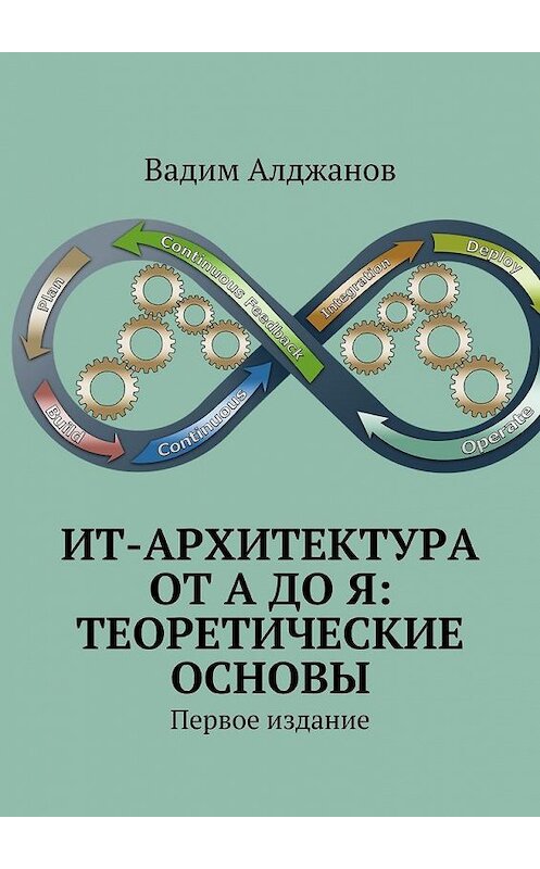 Обложка книги «ИТ-архитектура от А до Я: Теоретические основы. Первое издание» автора Вадима Алджанова. ISBN 9785449081988.