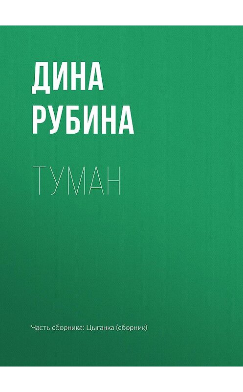 Обложка книги «Туман» автора Диной Рубины издание 2007 года. ISBN 9785699232970.