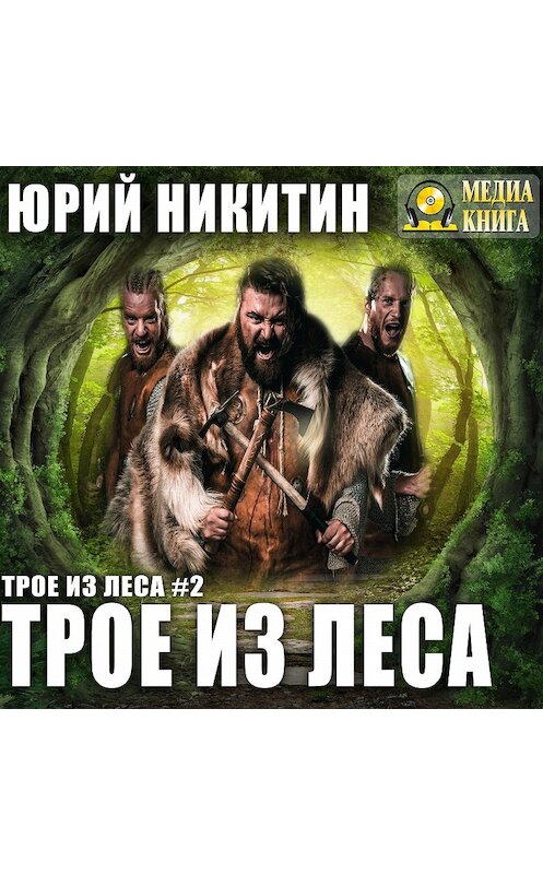 Обложка аудиокниги «Трое из Леса» автора Юрия Никитина. ISBN 4607069520034.