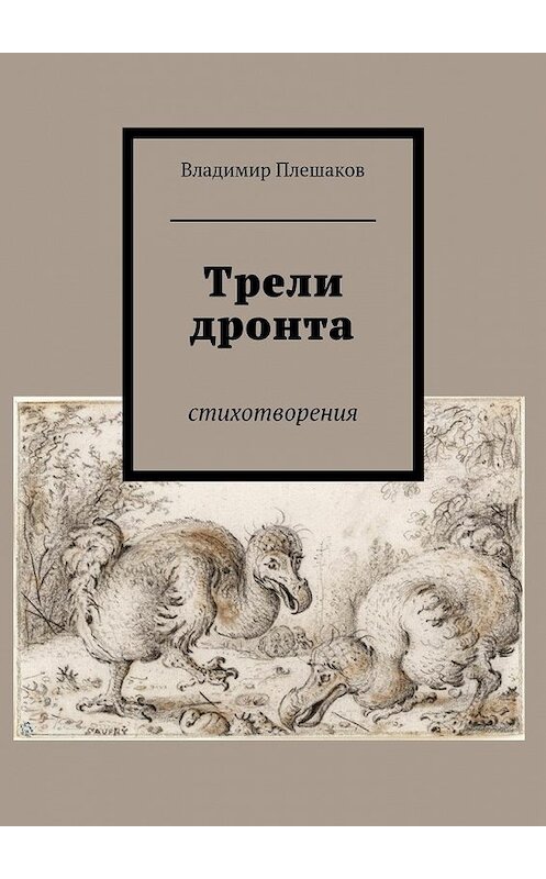 Обложка книги «Трели дронта. Стихотворения» автора Владимира Плешакова. ISBN 9785448522802.