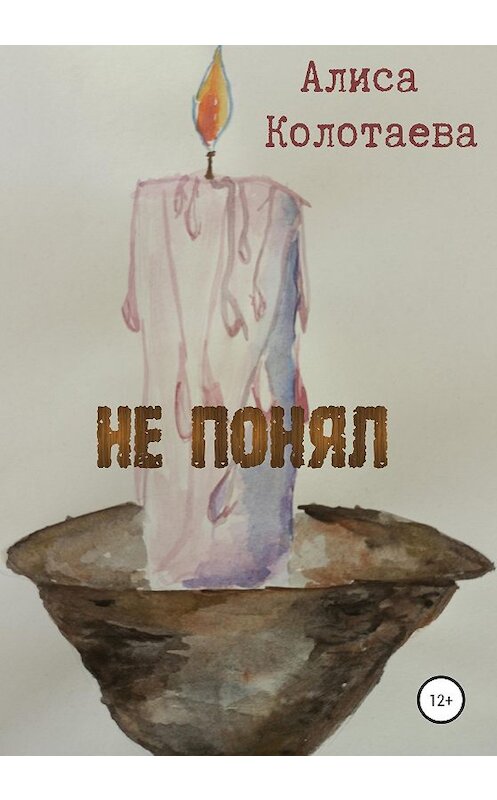 Обложка книги «Не понял» автора Алиси Колотаевы издание 2020 года.