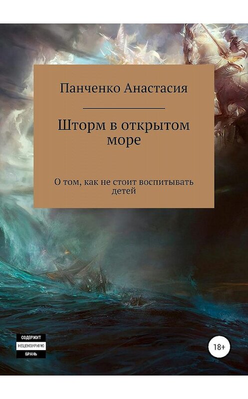 Обложка книги «Шторм в открытом море» автора Анастасии Панченко издание 2019 года.
