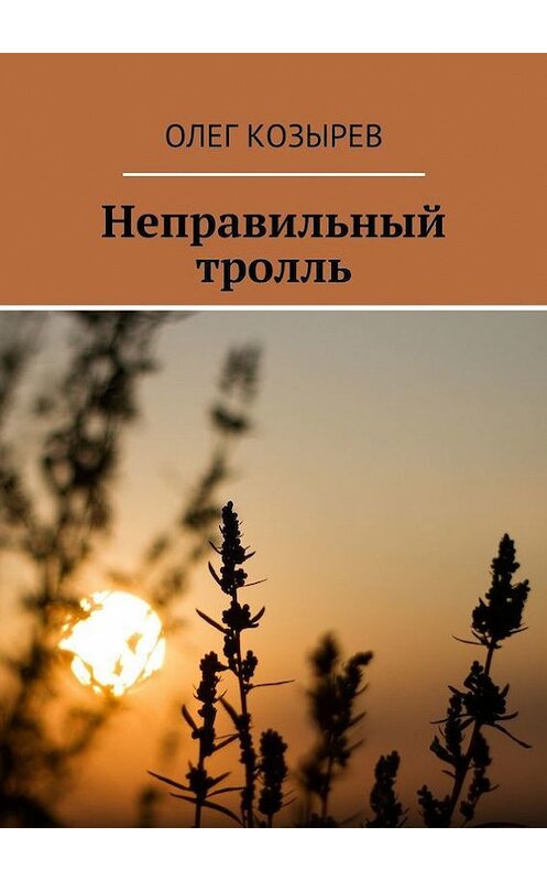 Обложка книги «Неправильный тролль» автора Олега Козырева. ISBN 9785447416362.