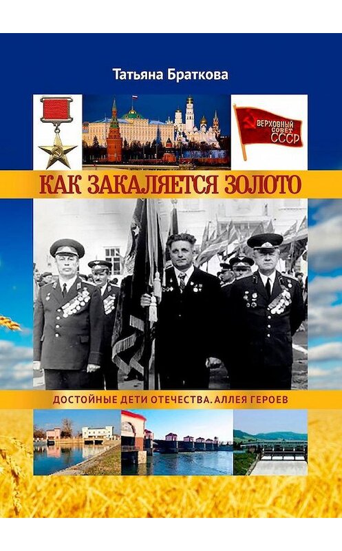 Обложка книги «Как закаляется золото. Достойные дети Отечества. Аллея героев» автора Татьяны Братковы. ISBN 9785005140418.