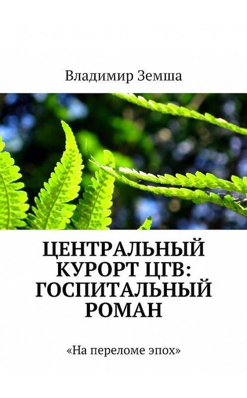 Обложка книги «Центральный курорт ЦГВ: Госпитальный роман» автора Владимир Земши. ISBN 9785447425166.