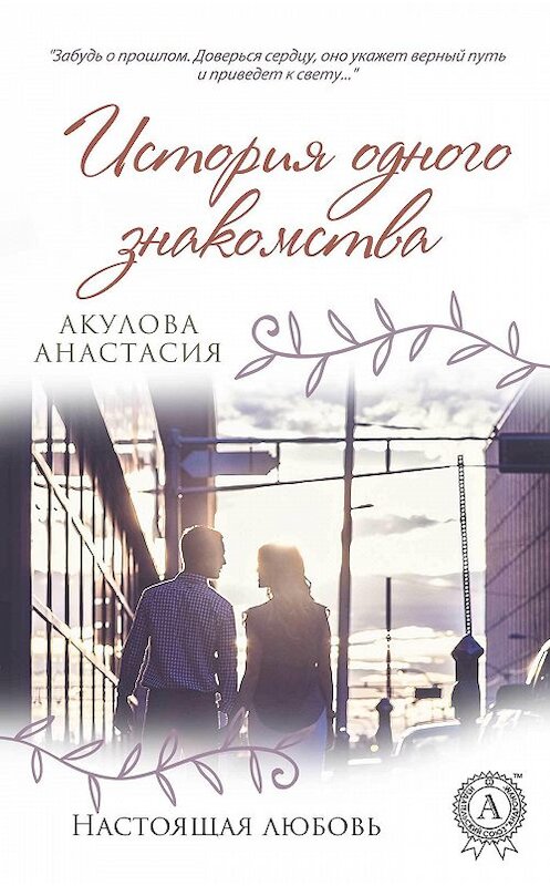 Обложка книги «История одного знакомства» автора Анастасии Акуловы издание 2018 года. ISBN 9781387659913.