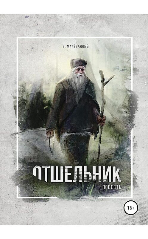 Обложка книги «Отшельник» автора Владимира Малёванный издание 2019 года.