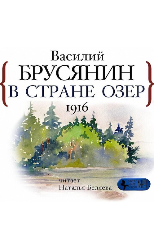 Обложка аудиокниги «В стране озёр» автора Василия Брусянина.