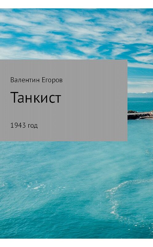 Обложка книги «Танкист» автора Валентина Егорова издание 2017 года.