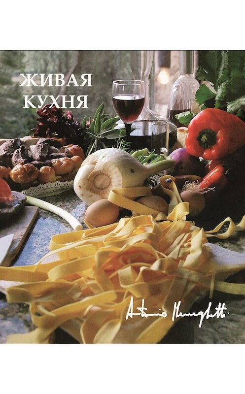 Обложка книги «Живая кухня» автора Антонио Менегетти издание 2018 года. ISBN 9785906601131.
