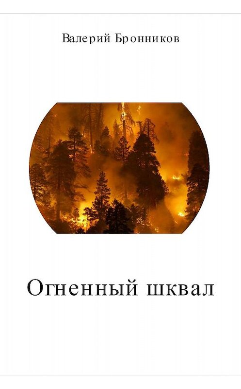 Обложка книги «Огненный шквал» автора Валерия Бронникова издание 2017 года.