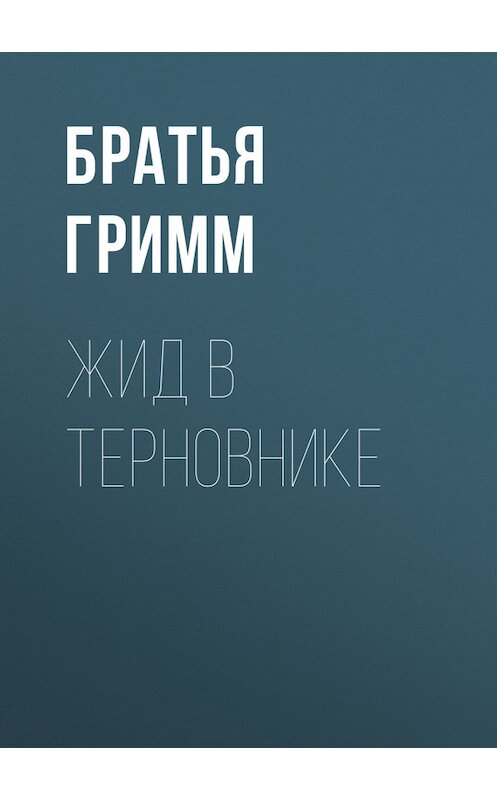 Обложка книги «Жид в терновнике» автора .