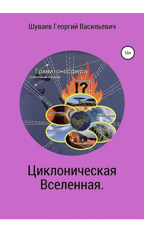 Обложка книги «Циклоническая Вселенная. Концепция научной картины мира» автора Георгия Шуваева издание 2020 года.