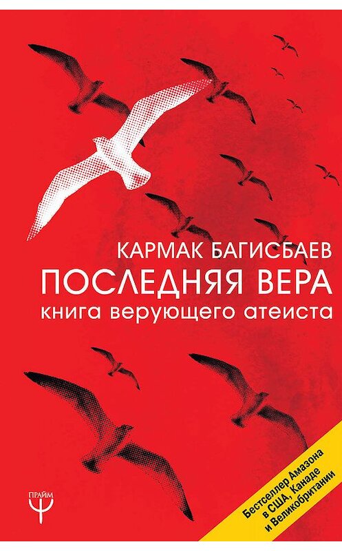 Обложка книги «Последняя Вера. Книга верующего атеиста» автора Кармака Багисбаева издание 2018 года. ISBN 9785171064457.