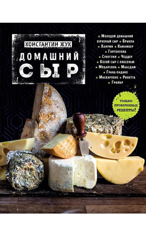 Обложка книги «Домашний сыр» автора Константина Жука издание 2017 года. ISBN 9785699909995.