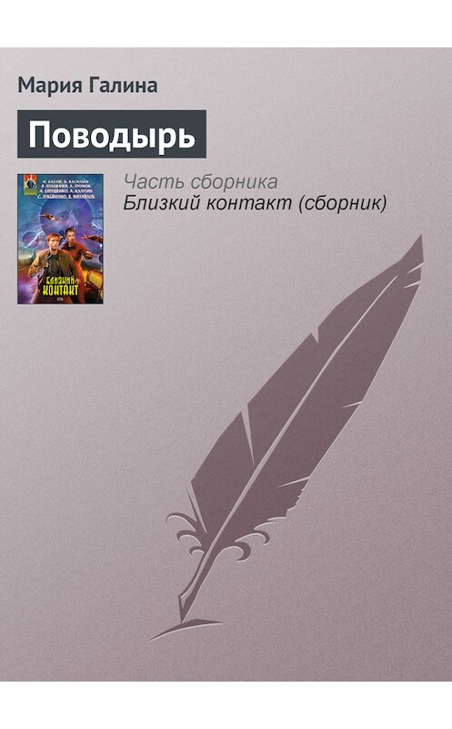 Обложка книги «Поводырь» автора Марии Галины издание 2008 года. ISBN 9785699279791.