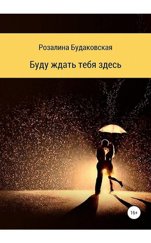 Обложка книги «Буду ждать тебя здесь» автора Розалиной Будаковская издание 2020 года.