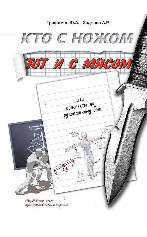 Обложка книги «Кто с ножом – тот и с мясом. Или конспекты по рукопашному бою» автора . ISBN 9785449381620.