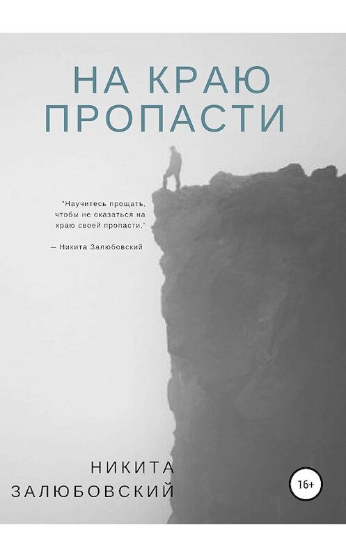 Обложка книги «На краю пропасти» автора Никити Залюбовския издание 2019 года. ISBN 9785532110144.