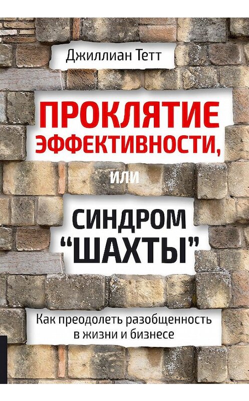 Обложка книги «Проклятие эффективности, или Синдром «шахты». Как преодолеть разобщенность в жизни и бизнесе» автора Джиллиана Тетта издание 2017 года. ISBN 9785969303713.