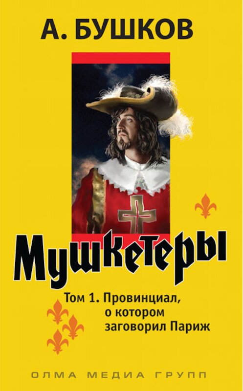 Обложка книги «Мушкетеры. Том 1. Провинциал, о котором заговорил Париж» автора Александра Бушкова издание 2011 года. ISBN 9785373030465.