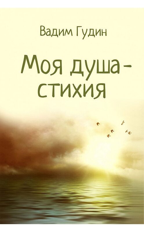 Обложка книги «Моя душа – стихия» автора Вадима Гудина.