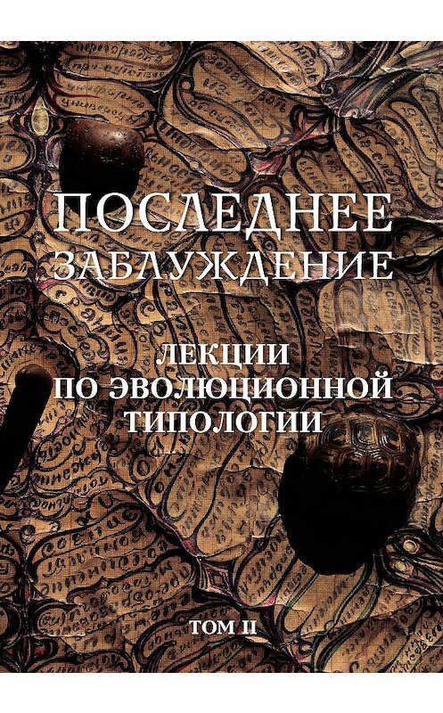 Обложка книги «Последнее заблуждение. Лекции по эволюционной типологии. Том II» автора Сергея Скорика издание 2018 года. ISBN 9785000956045.