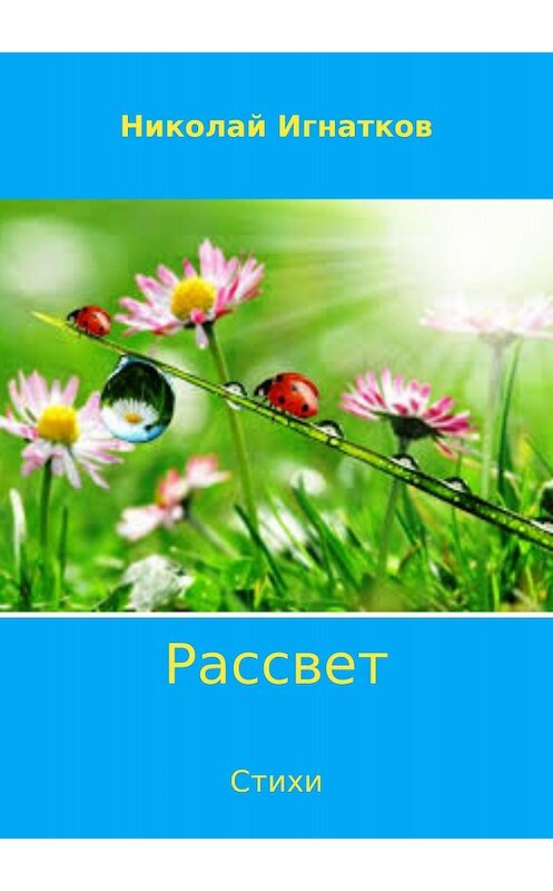 Обложка книги «Рассвет. Сборник стихотворений» автора Николая Игнаткова издание 2018 года.