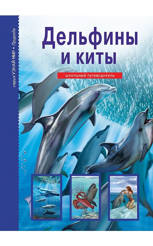 Обложка книги «Дельфины и киты» автора Юлии Дунаевы издание 2017 года. ISBN 9785912334009.