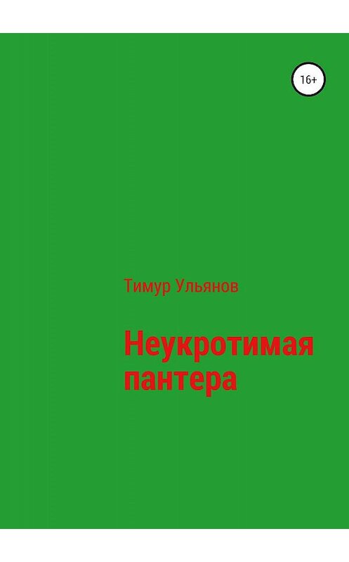 Обложка книги «Неукротимая Пантера» автора Тимура Ульянова издание 2019 года.