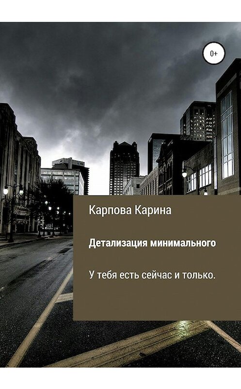 Обложка книги «Детализация минимального» автора Кариной Карповы издание 2019 года.
