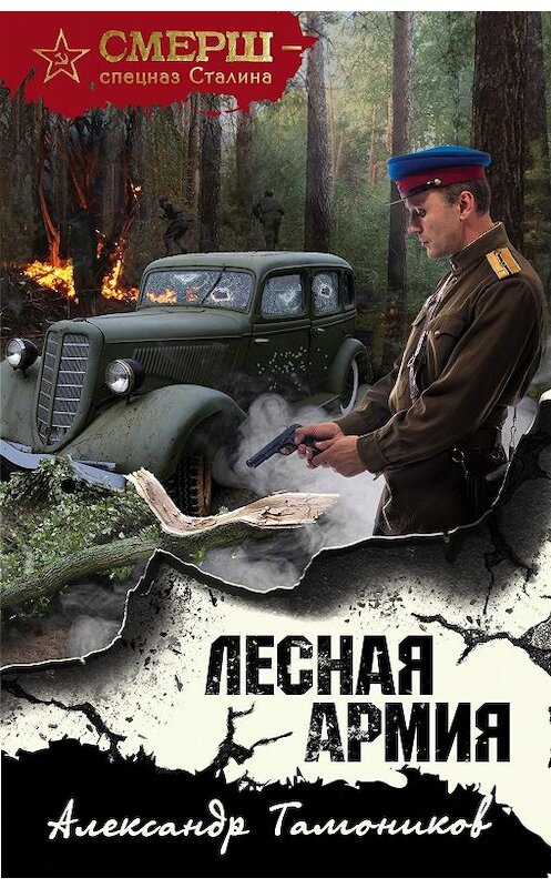 Обложка книги «Лесная армия» автора Александра Тамоникова. ISBN 9785041066208.