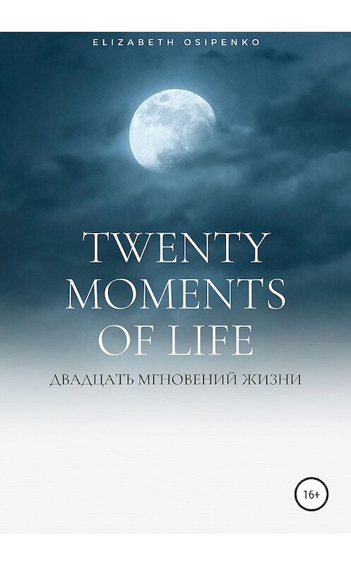 Обложка книги «Twenty moments of life» автора Elizabeth Osipenko издание 2020 года.