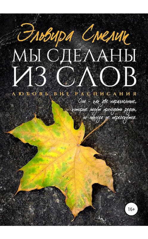 Обложка книги «Мы сделаны из слов» автора Эльвиры Смелика издание 2020 года.