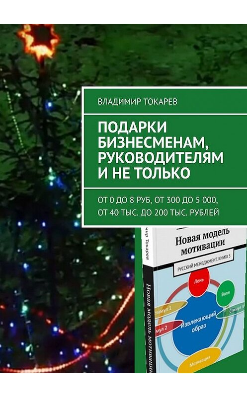 Обложка книги «Подарки бизнесменам, руководителям и не только. От 0 до 8 руб, от 300 до 5 000, от 40 тыс. до 200 тыс. рублей» автора Владимира Токарева. ISBN 9785449390417.