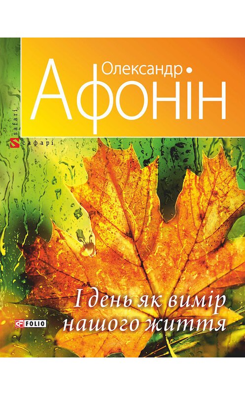 Обложка книги «І день як вимір нашого життя» автора Олександра Афоніна издание 2017 года.