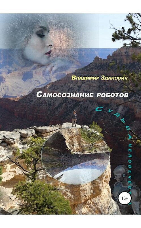 Обложка книги «Самосознание роботов Судьба человечества» автора Владимира Здановича издание 2019 года.