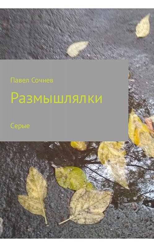 Обложка книги «Размышлялки. Небо, смена, осень, сон и другие. Сборник» автора Павела Сочнева издание 2017 года.