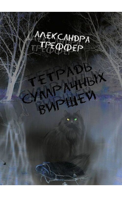 Обложка книги «Тетрадь сумрачных виршей. Стихотворения разных лет. Авторская песня» автора Александры Треффера. ISBN 9785447495602.