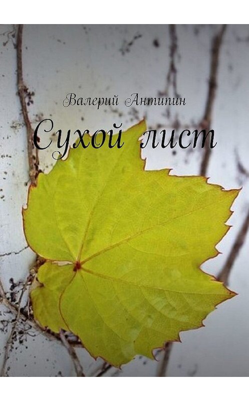 Обложка книги «Сухой лист» автора Валерия Антипина. ISBN 9785448367830.