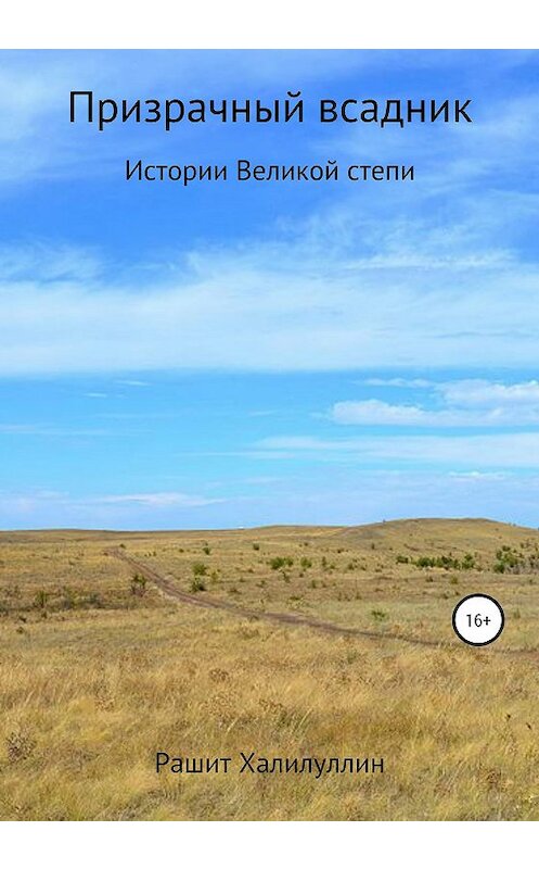 Обложка книги «Призрачный Всадник. Истории Великой Степи» автора Рашита Халилуллина издание 2020 года.