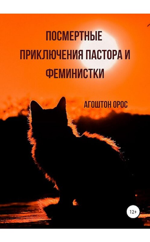 Обложка книги «Посмертные приключения пастора и феминистки» автора Агоштона Ороса издание 2020 года.