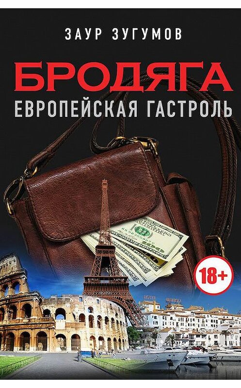 Обложка книги «Бродяга. Европейская гастроль» автора Заура Зугумова издание 2020 года. ISBN 9785604398975.