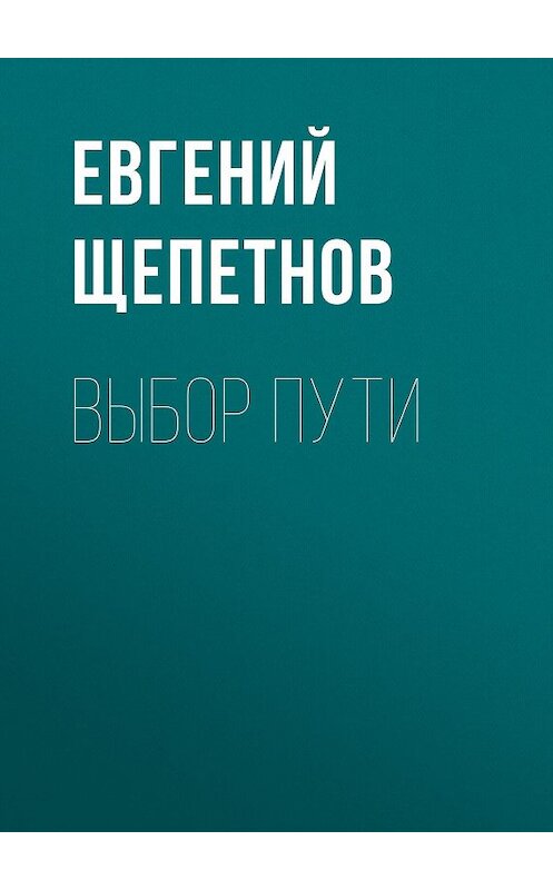 Обложка книги «Выбор пути» автора Евгеного Щепетнова.