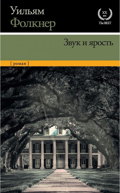 Обложка книги «Звук и ярость» автора Уильяма Фолкнера издание 2015 года. ISBN 9785170946099.